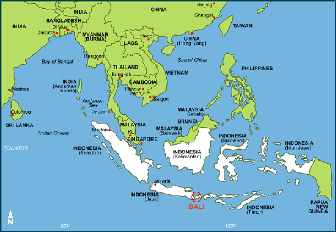 where is bali on the world map Where Is Bali Neighbouring Countries Its Ocean Capital City where is bali on the world map