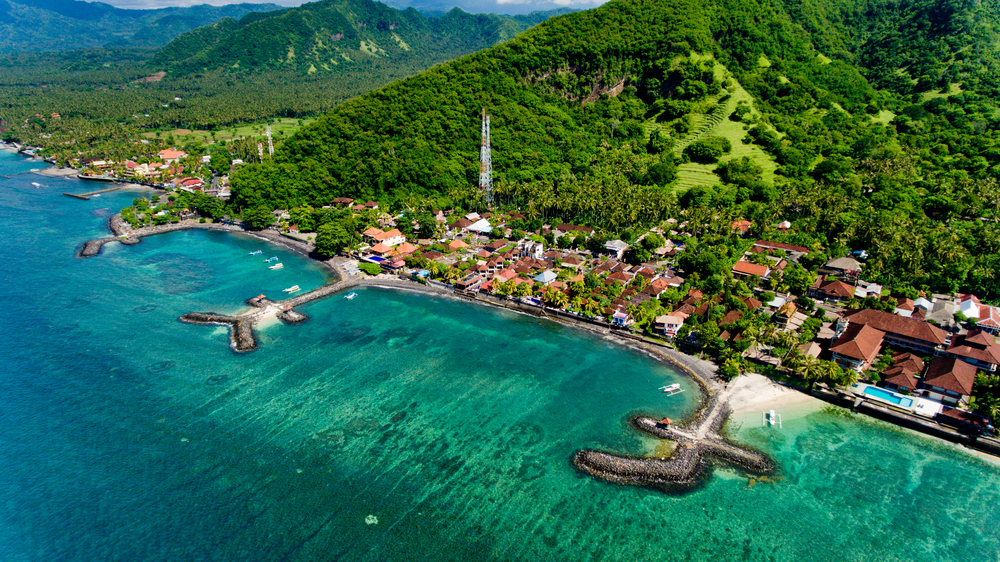 Beautiful beach of the Candidasa