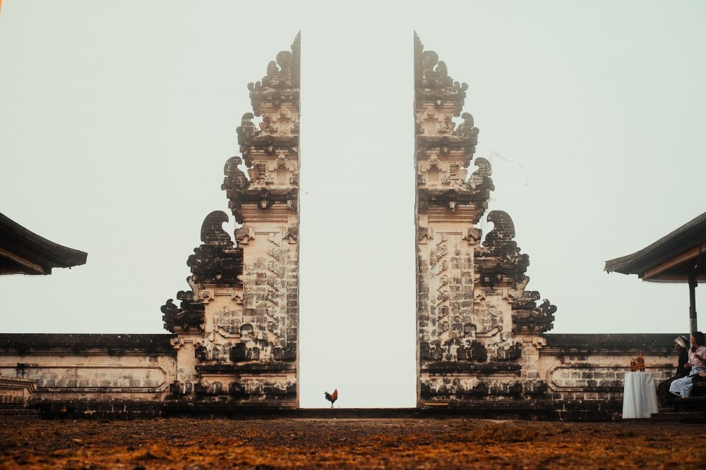 Climb to Lempuyang Temple for stunning views of Mt. Agung from The Gates of Heaven.