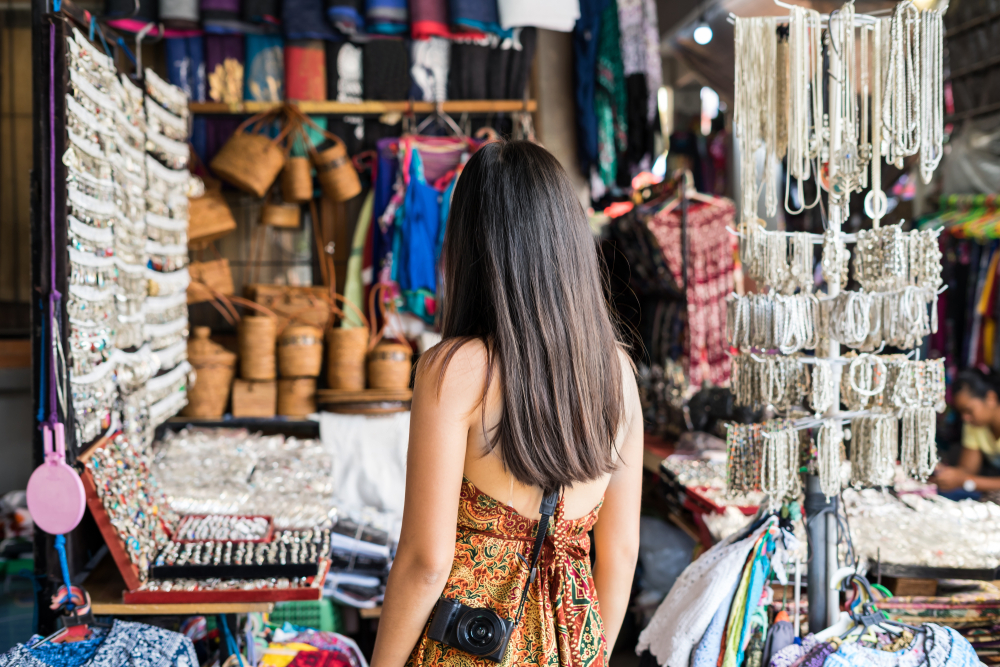 Ubud market is a cheap place to shop for souvenirs in Bali.