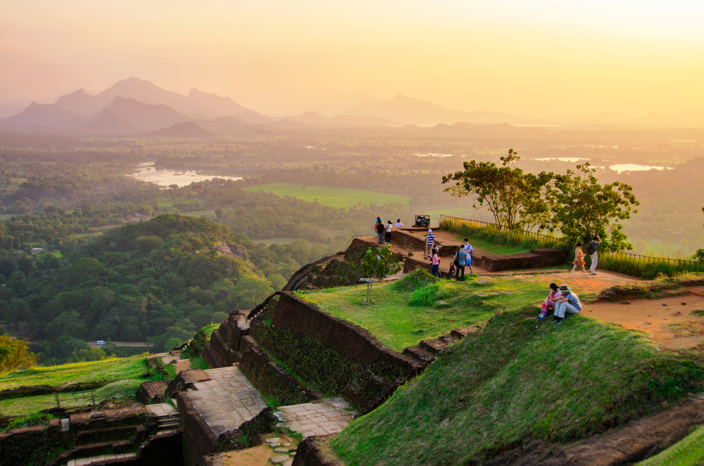 Part of the ruins of the palace & fortress of Sigiriya