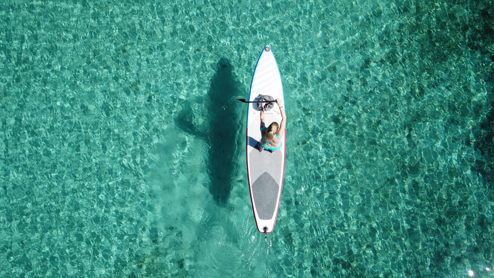 Padddle boarding in bali can be a lot of fun!