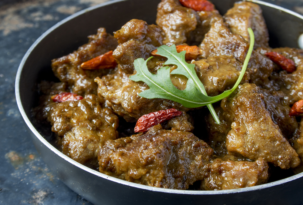 Deliciously spicy beef Rendang; a must try for travellers in Bali.